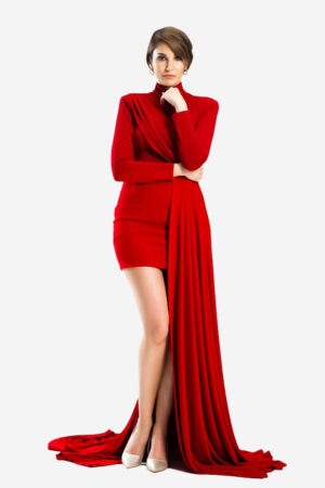 Scarlett red long dress