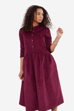 Meena dress maroon